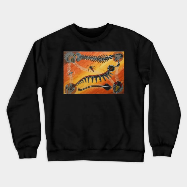 Burgess Shale Crewneck Sweatshirt by PurpleMoose